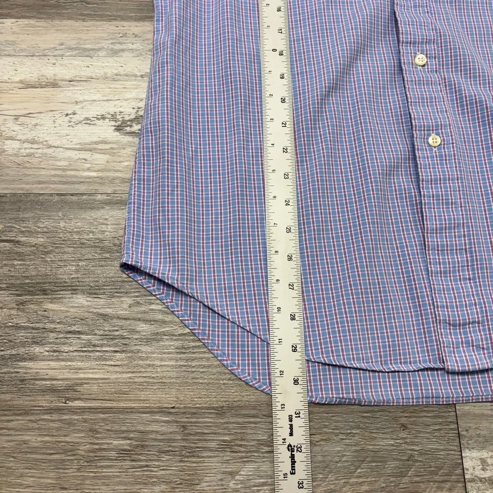 Polo Ralph Lauren Dress Shirt Regent Plaid Mens 15.5 32/33 Medium Classic Fit